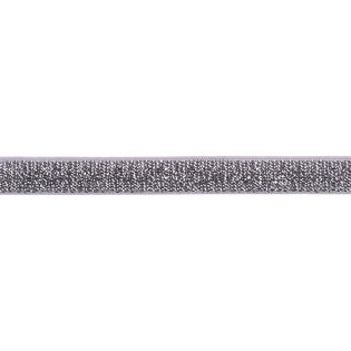 Gummiband - 10 mm - silber - weiss 