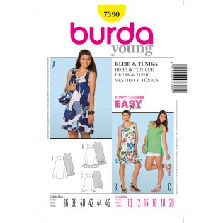 Schnittmuster - burda easy - Kleid - Tunika - 7390