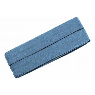 Jerseyschrägband - 40/20 - 3m Coupon - jeansblau