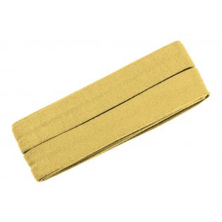 Jerseyschrägband - 40/20 - 3m Coupon - senfgelb