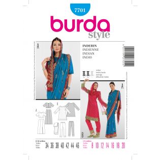 Schnittmuster - burda style - Inderin - 7701