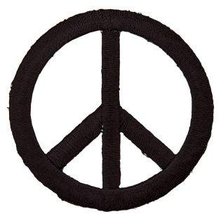 Applikation - Peace - schwarz