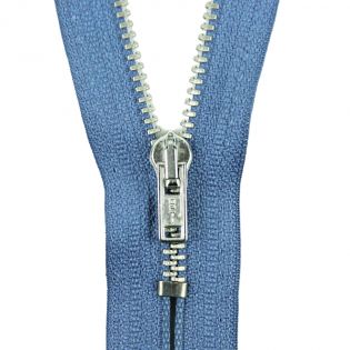 Reißverschluss Opti - M40-silber - 18cm - Werraschieber - nicht teilbar - himmelblau