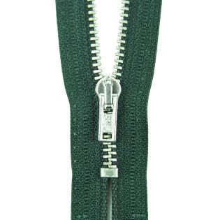 Reißverschluss Opti - M40-silber - 16cm - Werraschieber - nicht teilbar - tannengrün