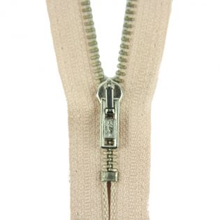 Reißverschluss Opti - M40-silber - 14cm - Werraschieber - nicht teilbar - ecru