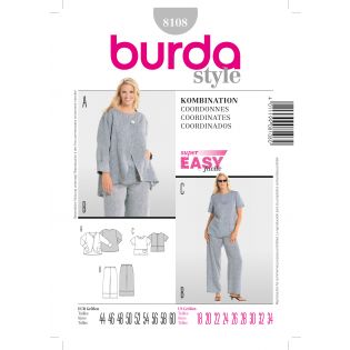 Schnittmuster - burda easy - Plus Size - Kombination - 8108