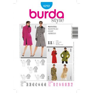 Schnittmuster - burda style - Mantel - 8292