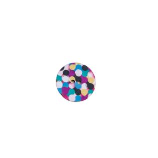 2-Loch-Knopf - Konfetti - 23 mm - bunt