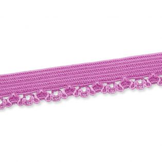 Spitzenborte - elastisch - 10 mm - lavendel