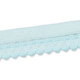 Spitzenborte - elastisch - 17 mm - mint