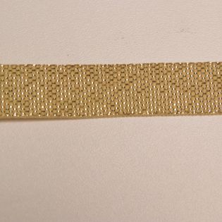 Tresse - 14 cm  - Lurex - gold