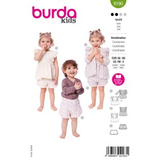 Schnittmuster - burda kids - Set Bluse & Hose - 9190