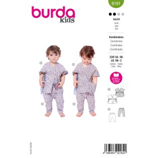 Schnittmuster - burda kids - Baby Set Bluse & Hose - 9191