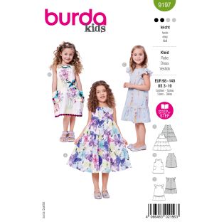 Schnittmuster - burda kids - Kurzarm Sommerkleider - 9197