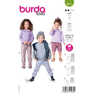 Schnittmuster - burda kids - Jogginghose & Shorts - 9211