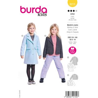 Schnittmuster - burda kids - Mantel und Jacke - 9215   