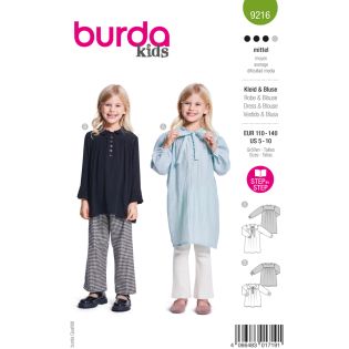 Schnittmuster - burda kids - Kleid und Bluse - 9216  