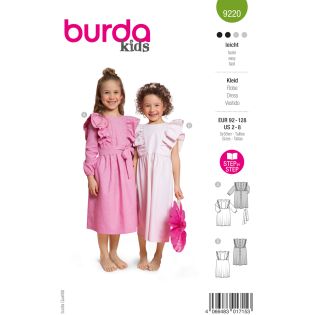 Schnittmuster - burda kids - Kleid mit Rüschen - 9220  