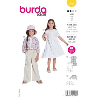 Schnittmuster - burda kids - Kleid&Jacke - 9225  