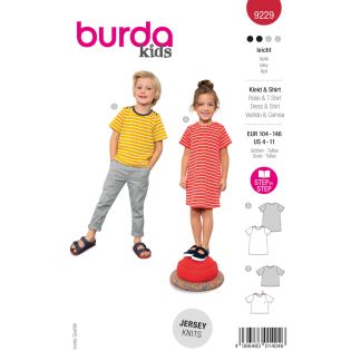 Schnittmuster - burda kids - Kleid&Shirt - 9229  