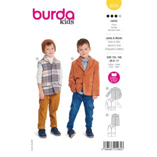 Schnittmuster - burda kids - Jacke & Weste - 9234