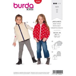Schnittmuster - burda kids - Jacke und Weste - 9290
