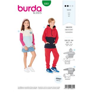 Schnittmuster - burda kids - Sweater - 9301