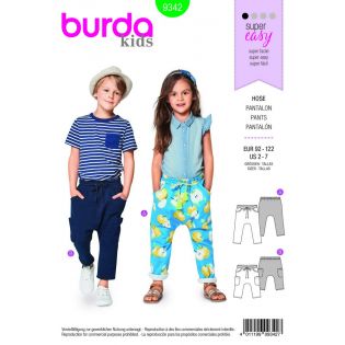 Schnittmuster - burda kids - Gummizughose - 9342 