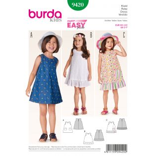 Schnittmuster - burda kids - Kleid - 9420