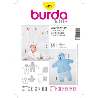 Schnittmuster - burda kids - Kombination - 9478