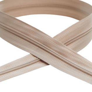 AY - Spiral - Reißverschluß - 3 mm - Meterware - beige