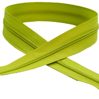 AY - Spiral - Reißverschluß - 3 mm - Meterware - Apfelgrün 
