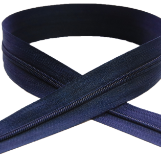 AY - Spiral - Reißverschluß - 3 mm - Meterware - dunkelblau 