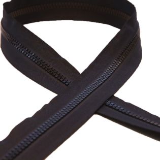 AY - Profil- Reißverschluß - 5 mm - Meterware - schwarz