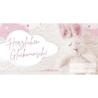 Gutschein - Herzlichen Glückwunsch - babyrosa