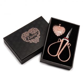 Stickschere rosegold  Geschenk Set