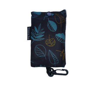 Shopping Bag - Einkaufstasche - faltbar - petrol-senf