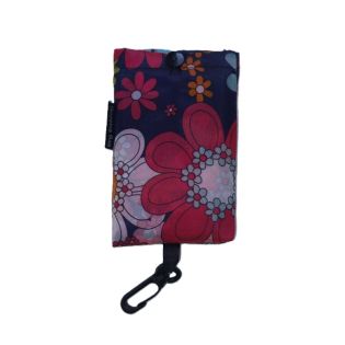 Shopping Bag - Einkaufstasche - faltbar - pinke Blumen