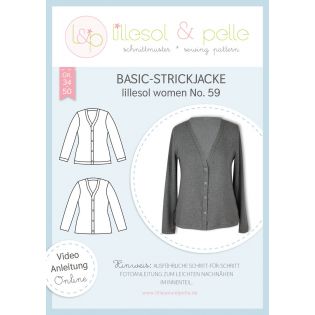 Schnittmuster - Lillesol & Pelle - Lillesol Women No. 59 - Basic - Strickjacke 