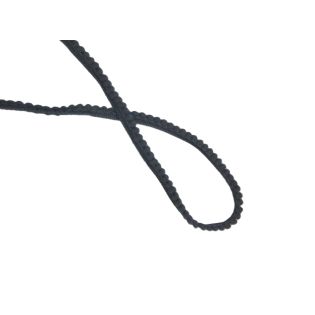 Bommelborte - klein - 10 mm - grau