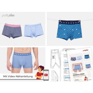 Schnittmuster - pattydoo - Jonas & John - Boxershorts 