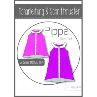 Schnittmuster - ki - ba - doo - Pippa - Tunika - Kleid mit Rundpasse - Girls