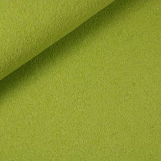 Walkloden - schwer - uni - apfelgrün