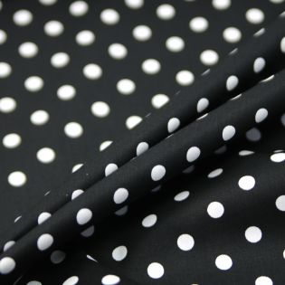 Baumwolle - Dots - schwarz
