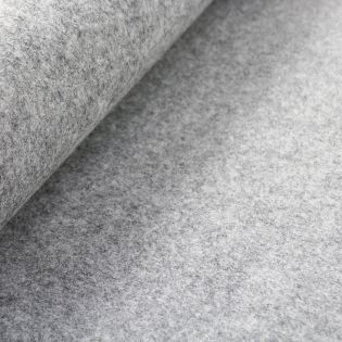 Dekofilz - 3mm - meliert - hellgrau