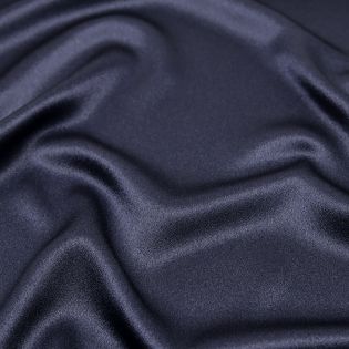 Reversible Satin - uni - dunkelblau