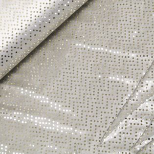Hologramm - Pailletten-Stoff - gold
