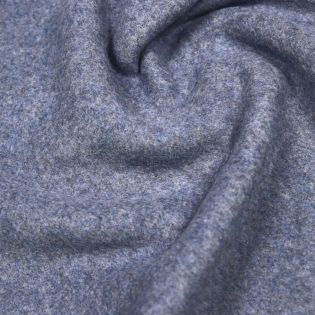 Baumwollfleece - Organic - uni - jeansblau