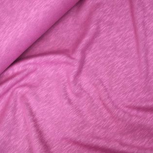 Rippenjersey - Poppy - meliert - pink