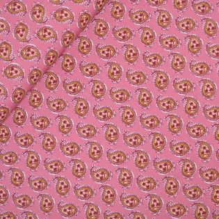 Baumwolle - Stretch - Piccolo Paisley - pink